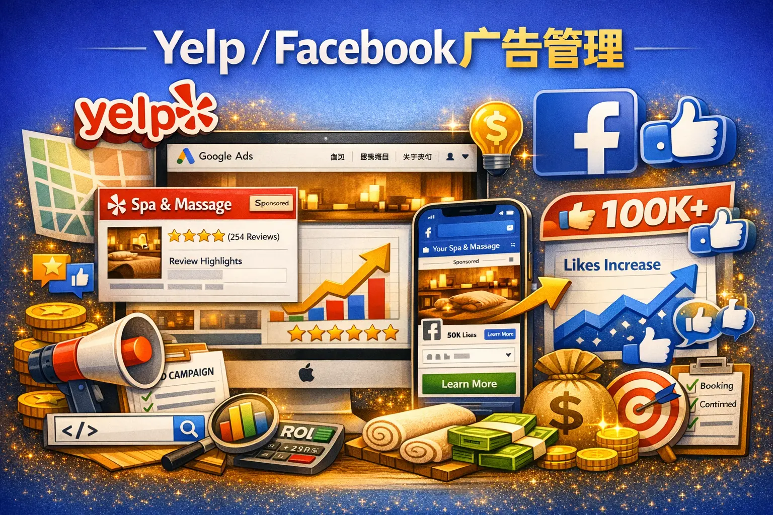 Yelp / Facebook广告管理